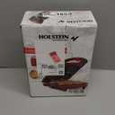 Holstein Housewares 4-Section Heart Shaped Waffle Maker, Non-Stick Waffle Iron, Mini Waffle Maker for Kids, Non-Toxic Coating, Easy to Clean, Makes 4 Heart-Shaped Waffles in Minutes, Red