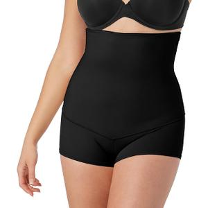 Maidenform Women's Shapewear Underwear, High-Waisted Body Shaper Shorts, Shapewear Tummy Control Boyshort
(XX-Large, Black)