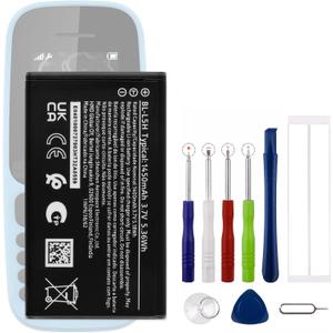New BL-L5H Replacement Battery for Nokia 105 110 105 (2023) with Technical Toolkit