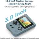 Retro Handheld Games Console, Built-in 400 Video Games,Portable Video Gaming Player with 3.0 Inch IPS Screen and Rechargeable Battery (Gray)