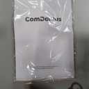 ComDomus Space Heaters for Indoor Use, 1500W Portable Electric Heater with Thermostat, 70° Oscillation, 5 Modes, 12H Timer, White Small Room Heater for Office Bedroom Desk