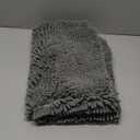 GORILLA GRIP Bath Rug Mat, Thick Soft Absorbent Chenille, Quick Dry Microfiber Mats, Rubber Backing Washable Shower Floor Rugs, Bathmat Runner, US Designed Bathroom Home Decor Accessories 24x17, Grey