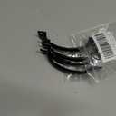 4Pcs 4" Metal Gate Pull Handles, Black Bow Gate Handle, Screen Door Pull, Vintage barn Door Handles, Curved Cupboard Handles for Furniture, Cabinets, Kitchen Drawer, Dresser, Gate