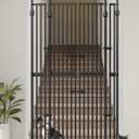 Extra Tall Cate Gate for Doorway: Pressure Mount 74.8"-90.5" Tall Cat Gate for Pets in Extra 30.3"-47.2" Width No Wall Drilling No Toddler for Indoor Stairs Hallway Room Safety Barrier