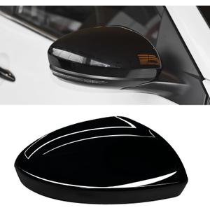 Moonlinks Compatible with Nissan Sentra 2020 2021 2022 2023 2024 Side Mirror Cover Replacement, Glossy Black Right Passenger Side Clip-on Mirror Cap for Sentra S/SR/SV/Sense/Advance/Exclusive