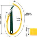QWORK 9" Belt Strap Wrench, Multi-Purpose Adjustable Strap Oil Filter Strap Opener Wrench with 19 11/16" Capacity Adjustable Strap