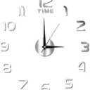 3D Mirror Wall Clock Large Modern DIY Sticker Clock for Home Office Living Room Bedroom Decor Silent