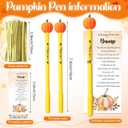 50 Sets Little Pumpkin Baby Shower Favor Pumpkin Pens Bulk Fall Pens Thanksgiving Pens with a Message from The Bump Cards for Autumn Gender Reveal Party Return Souvenirs Gifts