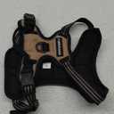 rabbitgoo Dog Harness No Pull with 2 Leash Clips, Adjustable Soft Padded, Reflective Oxford No Choke Pet Vest with Easy Control Handle for Small Dogs, Beige, S