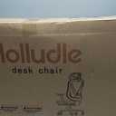 HOLLUDLE Ergonomic Mesh Office Chair - 3D Adjustable Lumbar Support & 3D Armrests, V-Shaped Back, Adjustable Desk Chair for Office & Home, White, Medium
