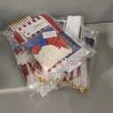 5 x 4th of July Decorations 33ft American String Flags Banner+ 10Pcs Handheld USA Stick Flag+ 30Pcs Red White Blue Balloons+2 Sheet Stickers Party Decor for 4th of July America Patriotic Day Memorial Day