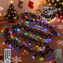 Christmas Cluster Lights Plug-in -52FT 800 LED Firecrackers String Lights,8 Modes Timer Waterproof Twinkle Fairy Lights for Christmas Tree Garland Party(Multicolor)