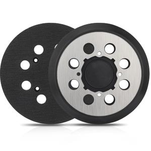 Sander Pad Replacement for Dewalt, 2 Pack 5" 8 Hole Hook and Loop Orbital Sander Metal Pad Compatible with DeWalt DWE6421 6421K DWE6423 6423K DCW210B Random Orbital Sanders (4 Screw Holes)