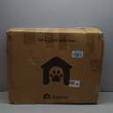 2 Room Dog Playpen with Door, DIY Shape Combination Puppy Pen, 16-Panel + 2 Link Piece + Large Door + Small Door,25.5" H Dog Fence, Non-Slip&  Secure Pet Gate, Easy to Assemble