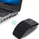 ASHATA 2.4G Mouse 1600DPI Ergonomic Foldable Optical Touch Mouse with USB Receiver Suitable for PC Laptop for Notebook