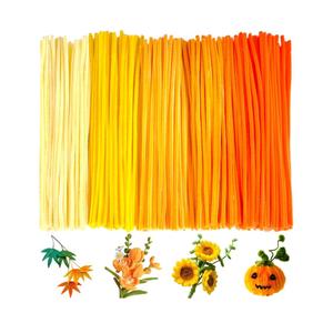 Yellow Pipe Cleaners Craft Pipe Cleaners Bulk Pipecleaners Crafts Supplies，500Pcs Yellow