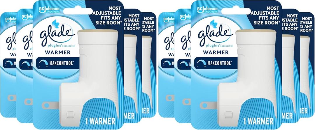 Glade PlugIns Air Freshener Warmer, Scented and Essential Oils for Home and Bathroom, Up to 50 Days on Low Setting, 5 Count (Pack of 2)