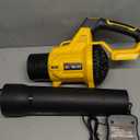Leaf Blower Cordless, 650CFM & 3 Speed Levels, Electric Cordless Leaf Blower with 2 * 5.0Ah Battery Powered, Blowers for Lawn Care, Yard, Blowing Leaves, Dust, Snow (Yellow)