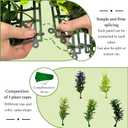 ODTORY Artificial 3D Fake Plant Roll: 40"x120" (33.5 sqft) Grass Wall