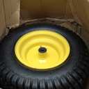GICOOL 16x6.50-8 Tubeless Tire and Wheel, 16x6.5-8 Lawn Mower Tires, 3"-4.5" Offset Hub, 3/4" or 5/8" Bearing, Universal Fit Riding Mower and Garden Tractor Front Wheel, 4 Ply, S-Turf Pattern, 2 Pack