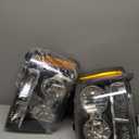 Nilight Headlight Assembly for 2007 2008 2009 2010 2011 2012 2013 2014 Chevy Avalanche Tahoe Suburban 1500 2500 Replacement Headlamp Bumper Lamp Set Black Housing Amber Reflector