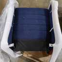 Casa Vita Mid-Century Modern Recliner - Navy Blue Fabric