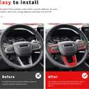 Auovo Steering Wheel Cover for 2021 2022 2023 2024 Compass Accessories Steering Wheel Frame ABS Interior Decoration Trim