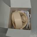 Gaiatop Desk Fan, 5-Inch Portable Electric Table Desktop Air Circulator Fans, Small but Powerful with 3 Speed 360 Adjustable Tilt for Cooling Home Dorm Office Bedroom Bathroom Kitchen, Beige