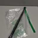 Adjustable Tension Curtain Rod 17-26 Inch - Black - 1-Pack No-Drill Spring Rod for Windows, Bathroom & Coset | Non-Slip Rubber Ends | 7/8" Diameter