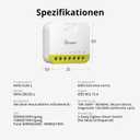 SONOFF MINI Duo-L Zigbee Smart Switch No Neutral Wire, Zigbee 3.0, Dual Channel, Compact Design, Works with Alexa, Google Home