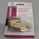 Prime-Line U 9946 Drawer and Cabinet Lock Secure Important Files and Drawers, 1-1/8 in., Diecast Housing with Brass Finish, Fits on 13/16 in. Max Panel Thickness (1 Kit)