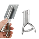 Heavy Duty 1/8 inch Single Hole Punch - Portable, Long, Small, for Paper, Cards, Plastic, Cardboard (1/8''-3MM HOLE)
