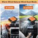 Portable Car Heater,12V 200W Fast Heating Defroster 2 in 1 Automobile Windshield Fast Heaters Car Heater That Plugs into Cigarette Lighter for Car, SUV, Trucks (Orange Black)
