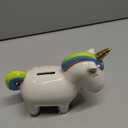 SUPVOX Unicorn Saving Pot Ceramic Jar Home Decor Coin Piggy Bank for Boys and Girls Unicorn Design