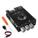 Bluetooth 5.0 Audio Stereo Amplifier Board,320W HiFi 2.0 Channel Mini Power Amp Module with Treble & Bass Control with AUX Input,Audio Amp Board for Home DIY Wireles Speaker(with Power Cord)