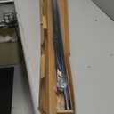 Ivilon Drapery Window Curtain Rod - End Cap Style Design 1 Inch Pole. 72 to 144 Inch Color Black