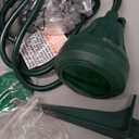 DEWENWILS 120V Spotlight Outdoor, 500LM Waterproof LED Spot Light with 3 Extra Lenses (Red Yellow Green), Landscape Lighting for Holiday, Trees, Flag, 5FT Extension Cord, UL Listed