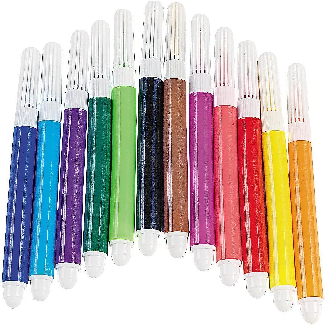 Fun Express 12 Mini Marker Sets For Kids (1 Dozen Per Set)