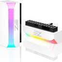 EZDIY-FAB ATX 24-pin 90 Degree Power Connector Adapter 5V 3 Pin ARGB Rainbow Female to Male Power Adapter for Computer Motherboard ATX Power Supply- White-1 Pack