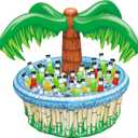 JOYIN 28 Inflatable Palm Tree Cooler, Luau Hawaiian Tropical Beach Themed Party Decorations, Blow Up Palm Trees Cooler Outdoor Party Supplies, Kids Adults Birthday Party Dcor