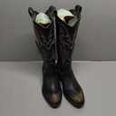 Mezcalero|Cowboy Women boots with vintage finish and and lateral pull straps - Macarena Stone Moka (8)