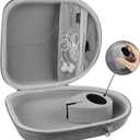 Geekria Shield Headphones Case Compatible with Sony WH-CH720N, WH-1000XM5, WH-1000XM4, WH-XB910N, Replacement Hard Shell Travel Carrying Bag with Cable Storage (Grey)