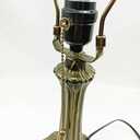 Tiffany Lamp Holder, Lamp Base, Antique Brass, Alloy, 1-Zipper Lamp Socket,Button Switch Wire, NA0013