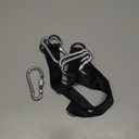 4 PCS Black Tree Swing Straps Hanging Kit with 4 Carabiners, 24cm / 9.4inches Length Tree Swing Hanging Kit Holds 220 lbs Perfect for Tree Swing Hammocks