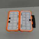 VGEBY Fishing Tackle Box, 24-Compartment Storage Case (Orange)
