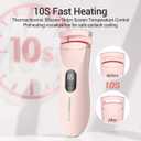 TOUCHBeauty Rechargeable Heated Eyelash Curler with LED Display, Featuring 3-Level Adjustable Temperature for a Natural, Long-Lasting Curl (Up to 24 Hours) AG-2316-Pink