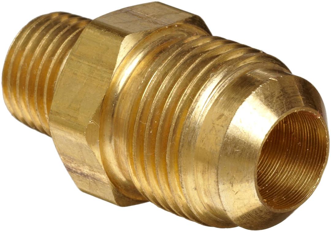 Anderson Metals - 54048-0812 Brass Tube Fitting, Half-Union, 1/2" Flare x 3/4" Male Pipe