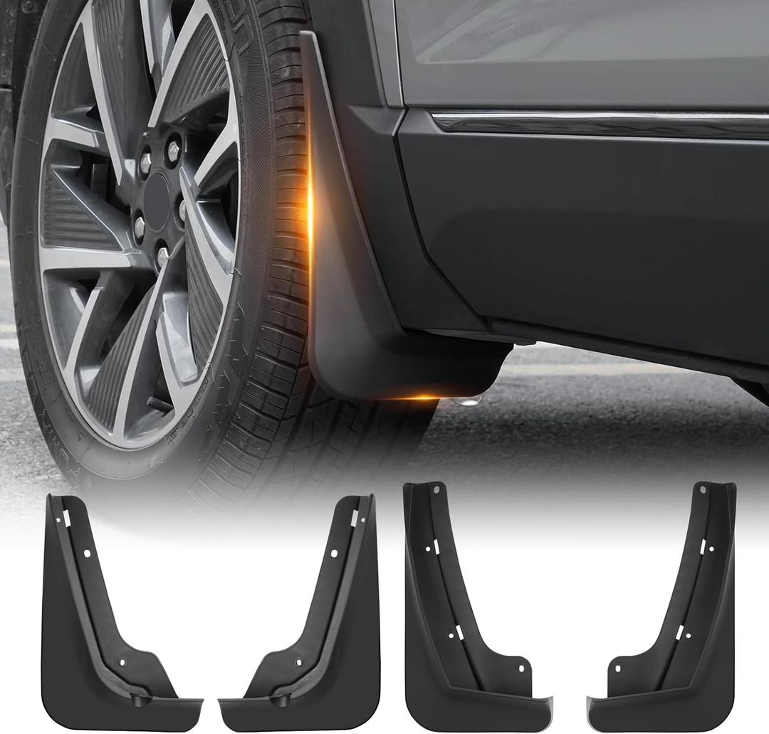 Sunsdrwew 2025 Upgraded Mud Flaps for 2025 2026 Chevrolet Equinox,All Weather 2025 Equinox Mudguards,No-Drill 4PCS Cars Wheel Protector 2025 Equinox Mudflaps Accessories (Won't Fit EV)