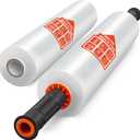 JARLINK Stretch Film, 15 Inch x 1000 Feet Shrink Wrap for Pallet Wrap, Industrial Strength Stretch Wrap with Handles, Moving Wrapping Plastic Roll, 60 Gauge, 2 Pack, Clear