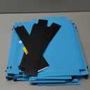 Extra Capacity Plastic Hanging File Folders,12 Pack Reinforced Expanding Hang Folder Letter Size,Accordian Pocket,Heavy Duty 2 Inch Expansion, Hard Hanging Folder Organizer for Office Home,Blue